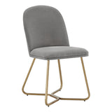 Cheyenne Gold Metal Dining Chair (Set of 2) by iNSPIRE Q Modern