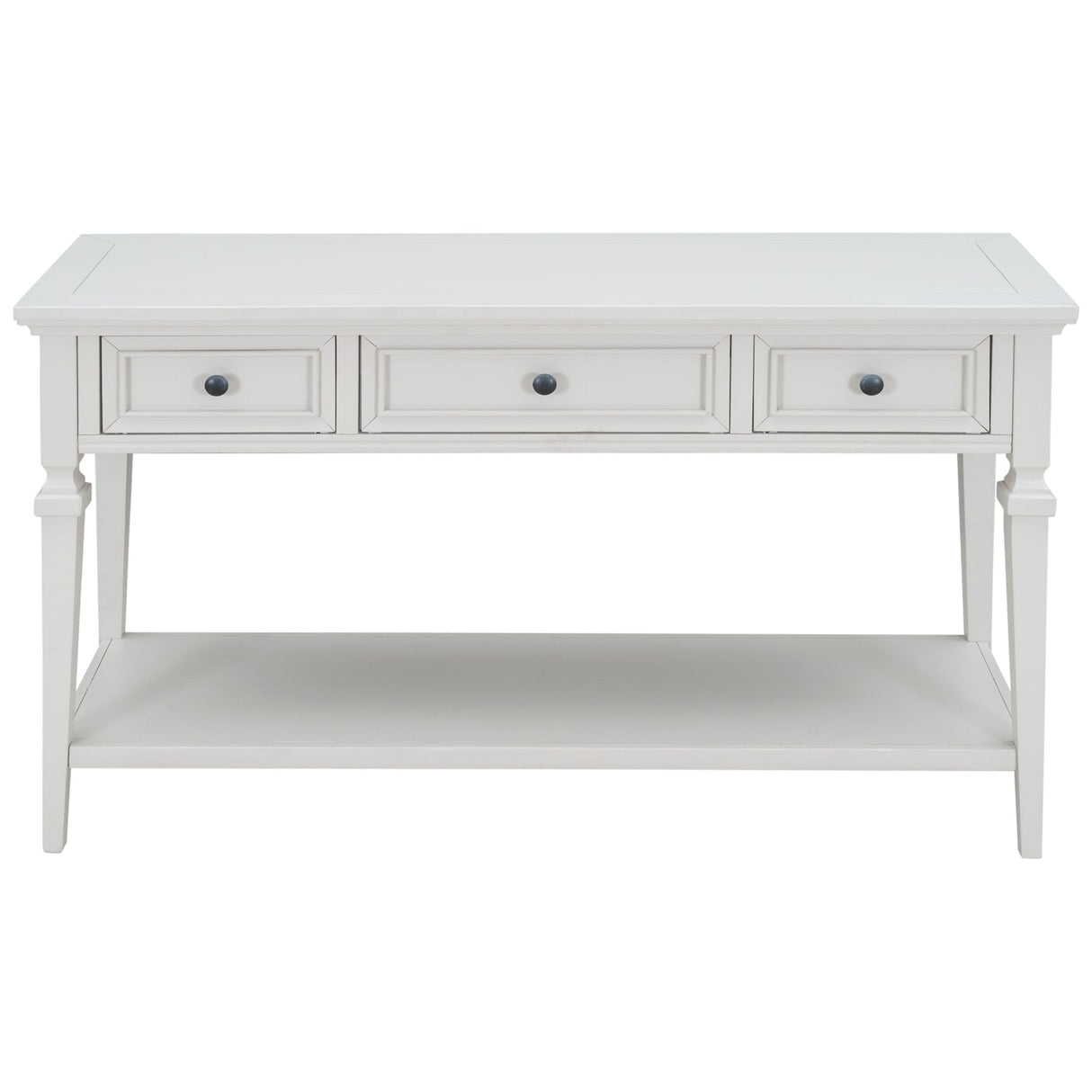 Classic Retro Style Console Table with Three Drawers