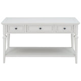 Classic Retro Style Console Table with Three Drawers