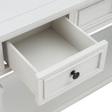 Classic Retro Style Console Table with Three Drawers