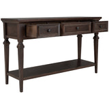 Classic Retro Style Console Table with Three Drawers