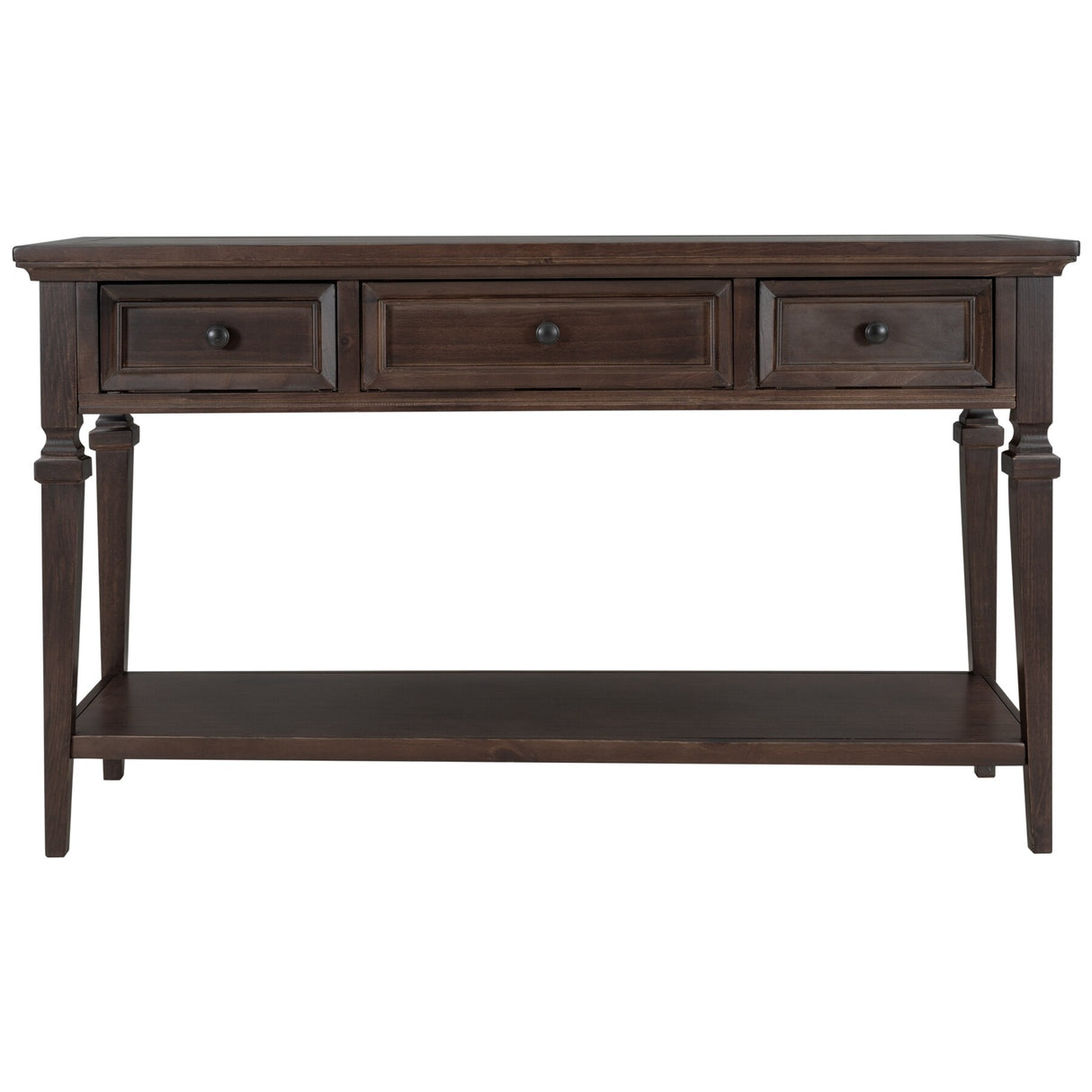 Classic Retro Style Console Table with Three Drawers