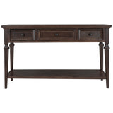 Classic Retro Style Console Table with Three Drawers