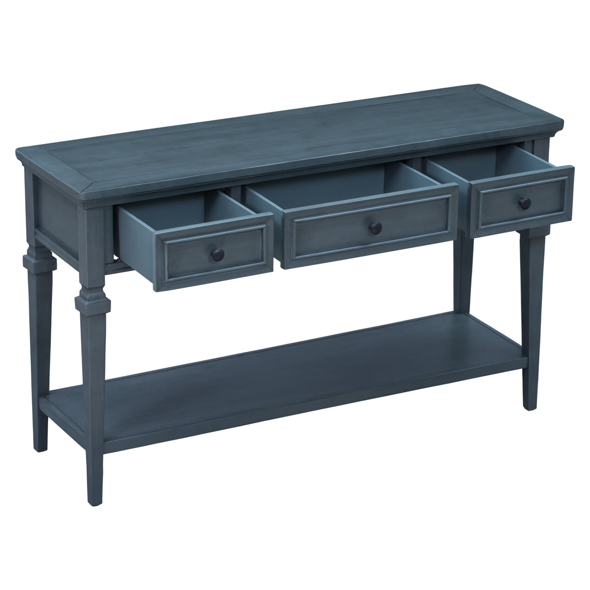 Classic Retro Style Console Table with Three Drawers