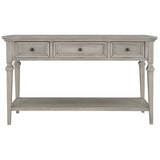 Classic Retro Style Console Table with Three Drawers