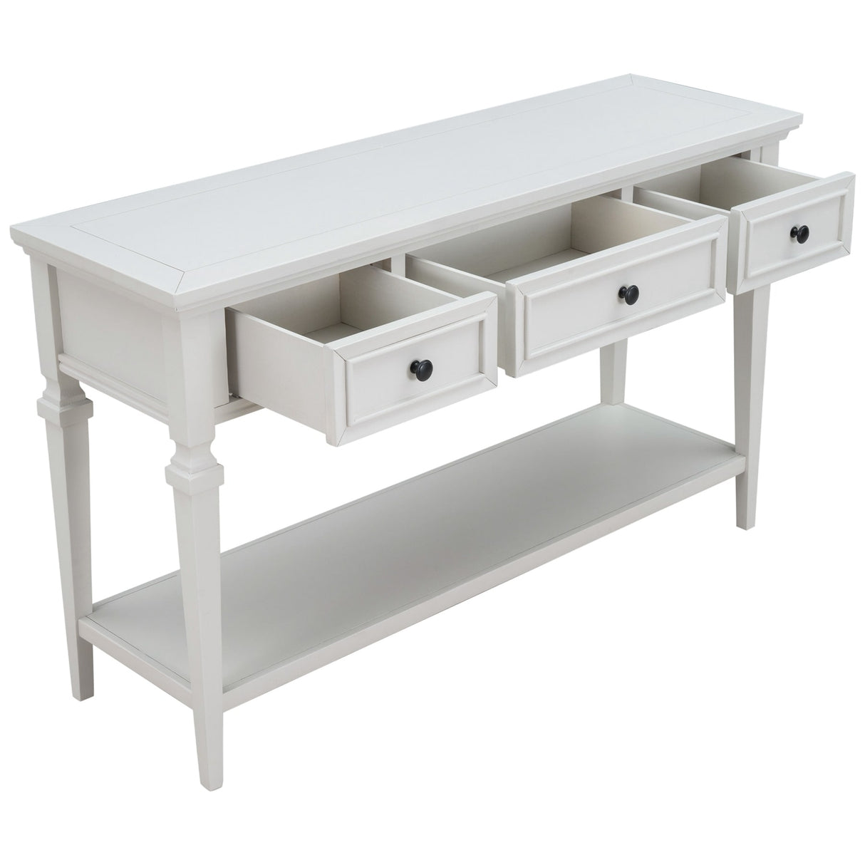 Classic Retro Style Console Table with Three Drawers