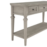 Classic Retro Style Console Table with Three Drawers