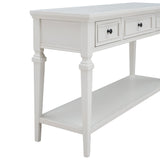 Classic Retro Style Console Table with Three Drawers