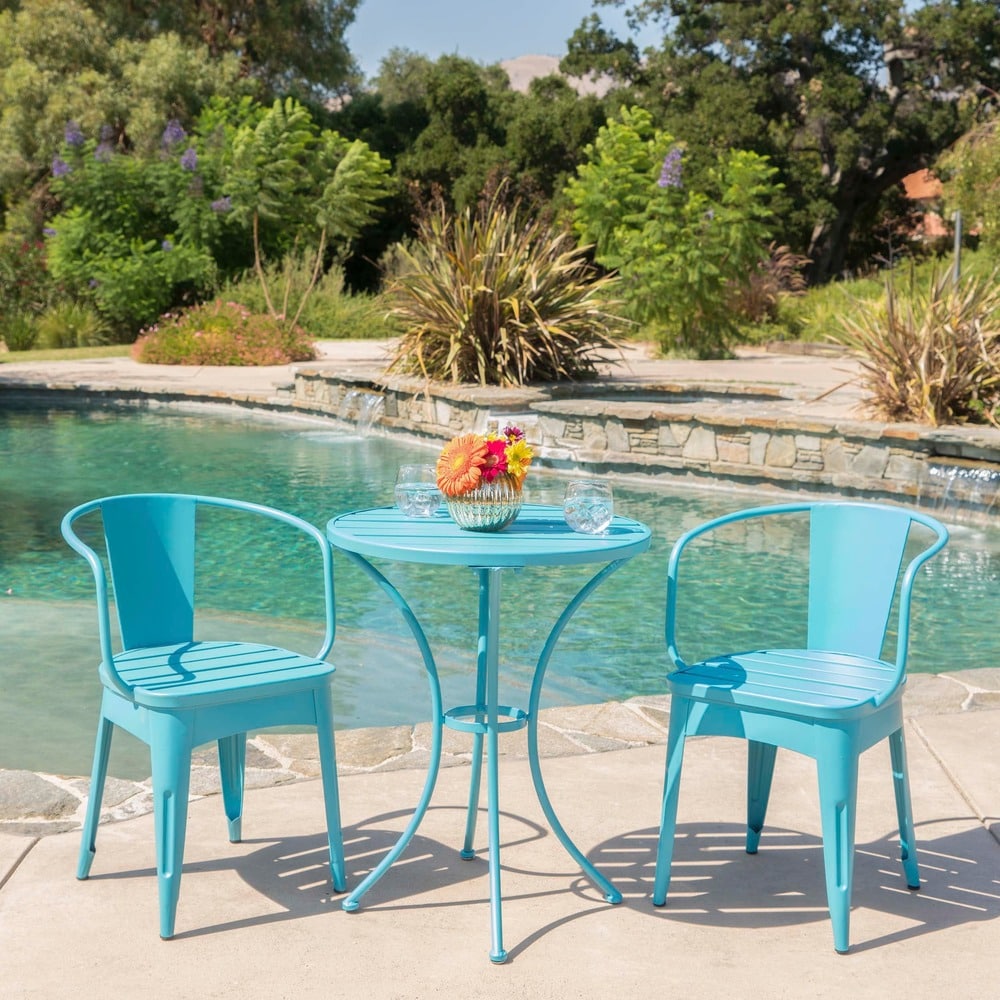 Colmar Outdoor 3-piece Bistro Set by Christopher Knight Home