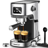 Compact Coffee Machine for Home Geek Chef Espresso Machine - 11.80"L * 5.90"W * 12.20"H
