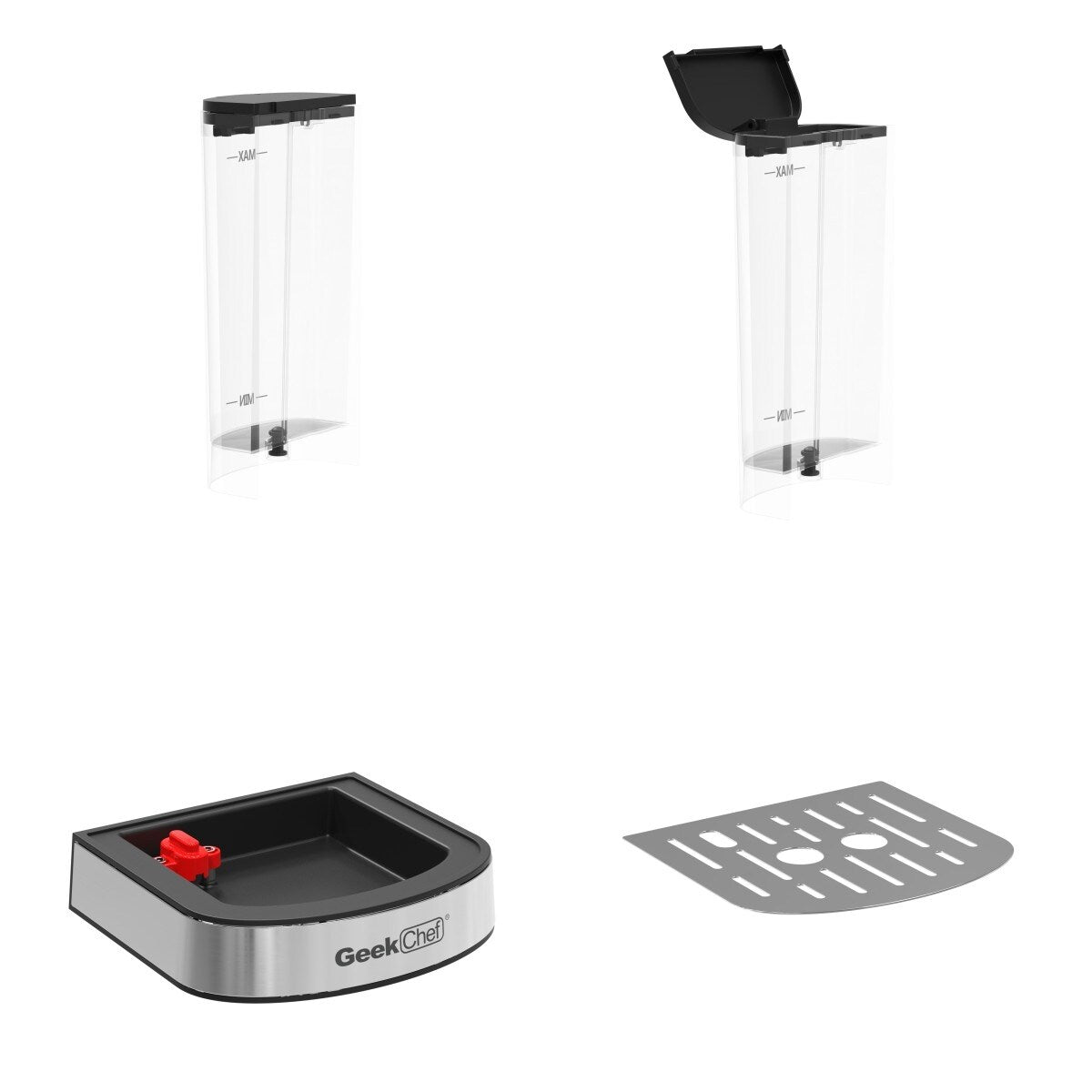 Compact Coffee Machine for Home Geek Chef Espresso Machine - 11.80"L * 5.90"W * 12.20"H