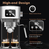 Compact Coffee Machine for Home Geek Chef Espresso Machine - 11.80"L * 5.90"W * 12.20"H