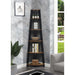 Convenience Concepts Newport 5 Tier Corner Bookshelf