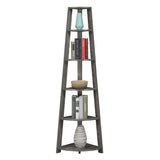 Convenience Concepts Newport 5 Tier Corner Bookshelf