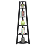 Convenience Concepts Newport 5 Tier Corner Bookshelf