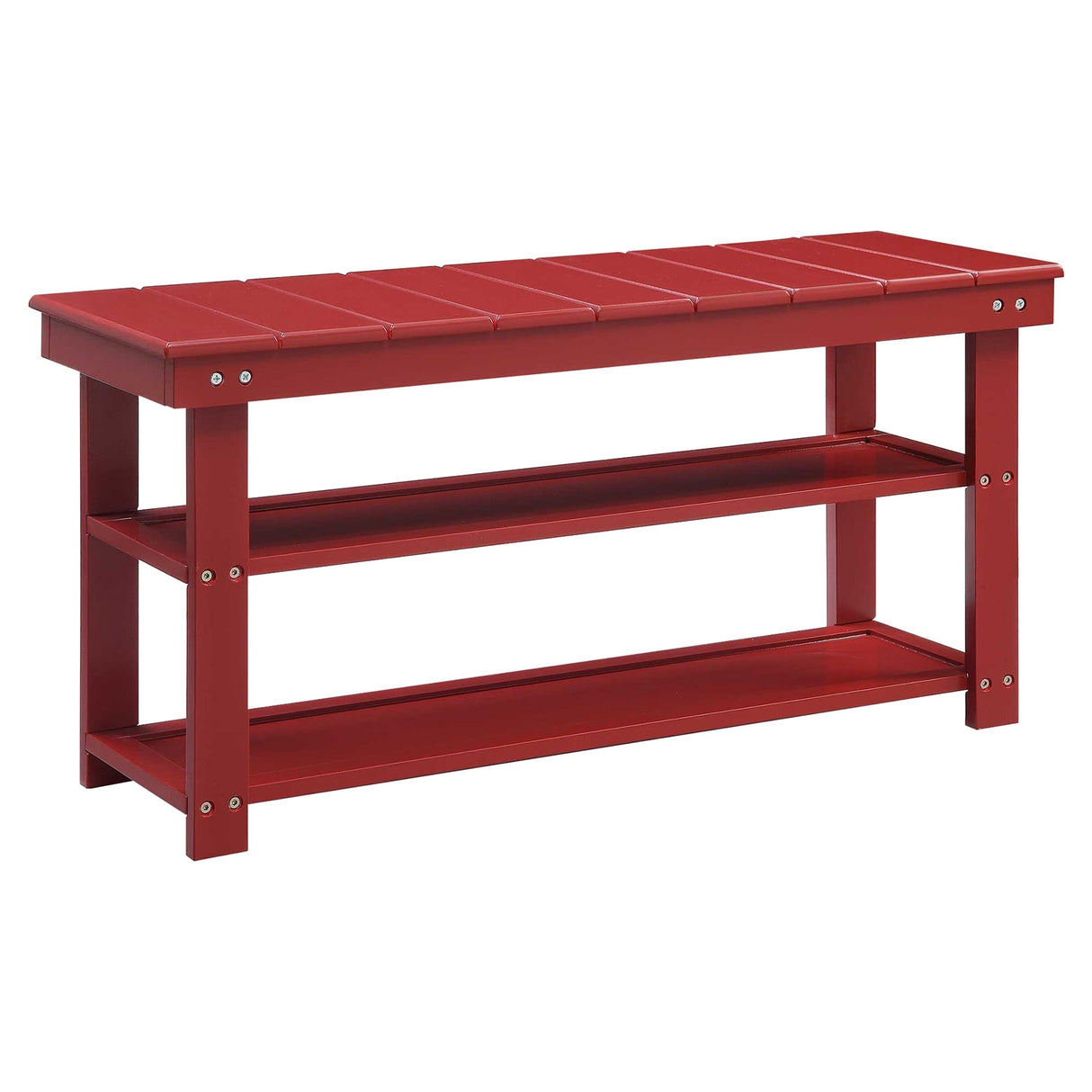 Convenience Concepts Oxford Utility Mudroom Bench with Shelves