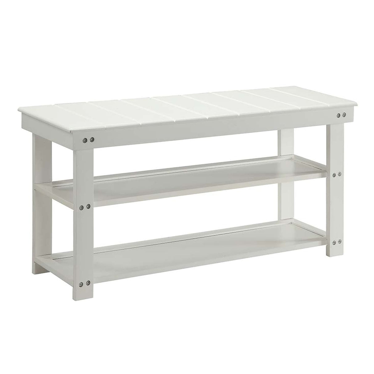 Convenience Concepts Oxford Utility Mudroom Bench with Shelves