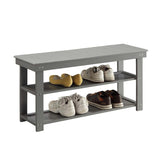 Convenience Concepts Oxford Utility Mudroom Bench with Shelves