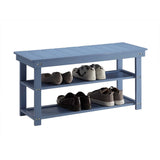 Convenience Concepts Oxford Utility Mudroom Bench with Shelves