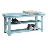 Convenience Concepts Oxford Utility Mudroom Bench with Shelves