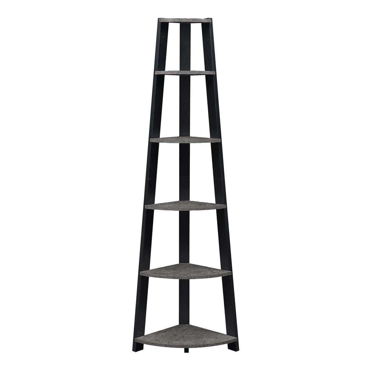 Convenience Concepts Newport 5 Tier Corner Bookshelf