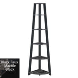 Convenience Concepts Newport 5 Tier Corner Bookshelf