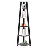 Convenience Concepts Newport 5 Tier Corner Bookshelf