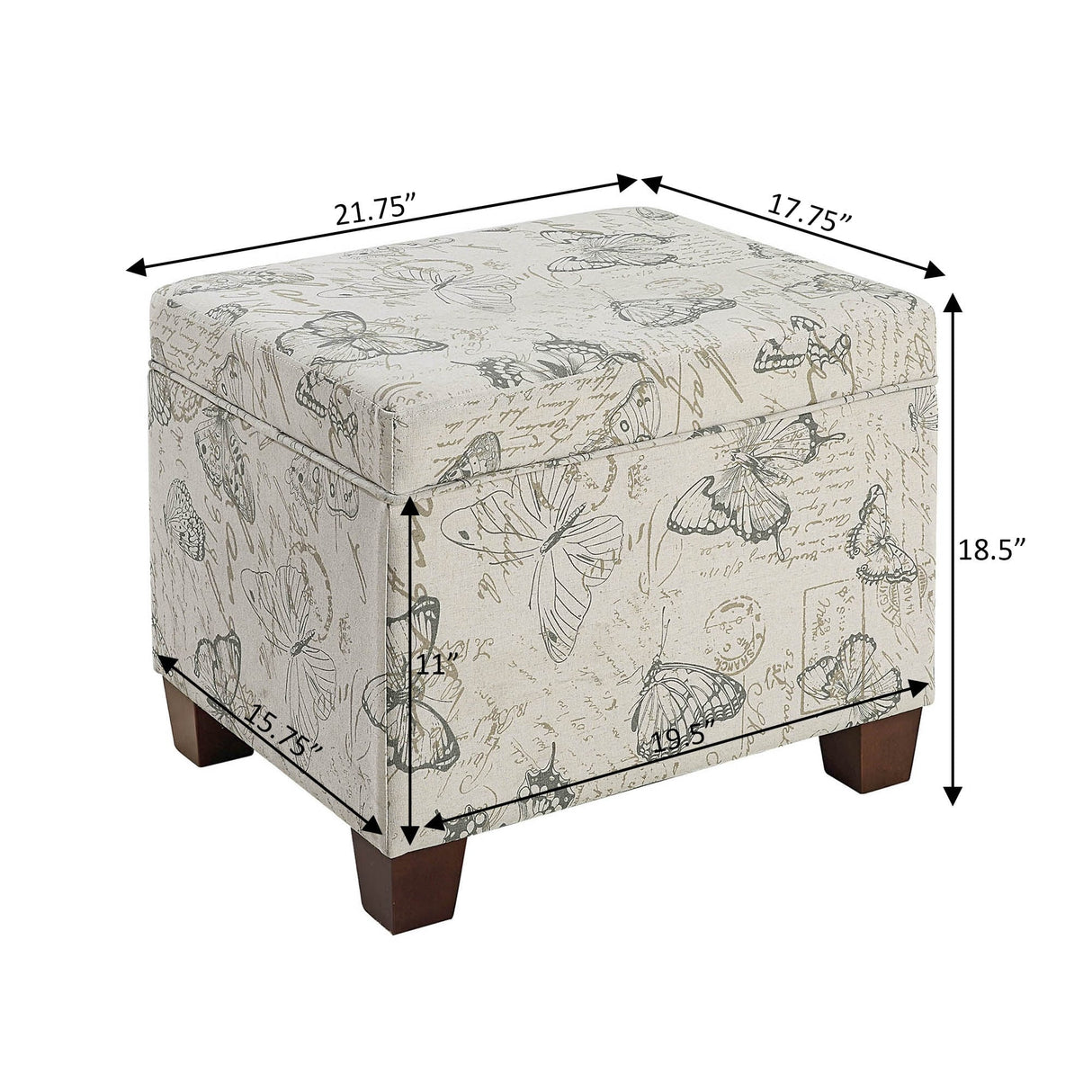 Convenience Concepts Madison Storage Ottoman