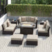 Corvus Oreanne 11-piece Wicker Patio Fire Pit Set