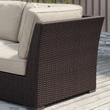 Corvus Oreanne 11-piece Wicker Patio Fire Pit Set