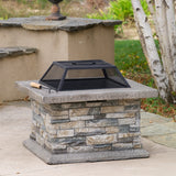 Crestline Outdoor Natural Stone Fire Pit