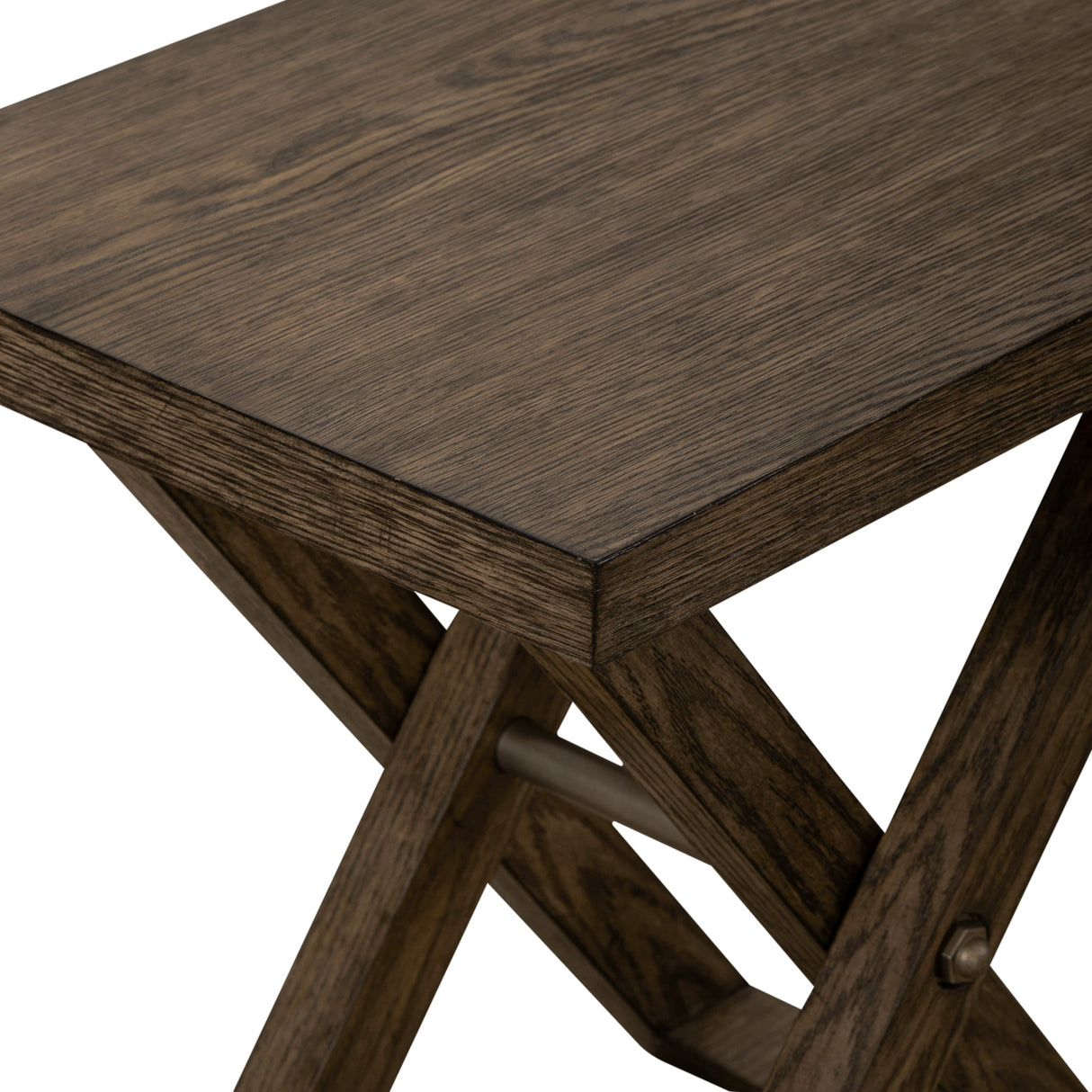 Crossroads Russet Brown Chairside Table