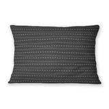 DASH BLACK Outdoor Lumbar Pillow By Kavka Designs