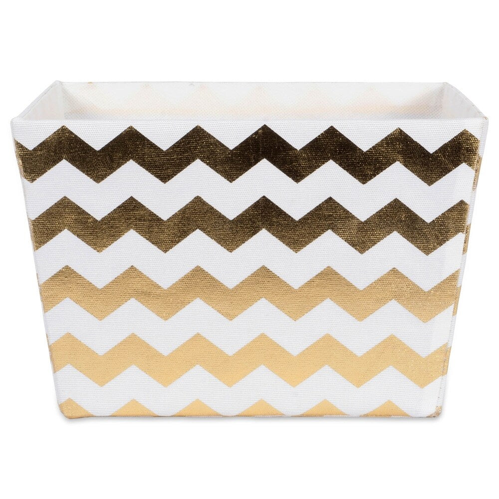 DII Hardsided Chevron Decorative Storage Trapezoid