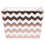 DII Hardsided Chevron Decorative Storage Trapezoid