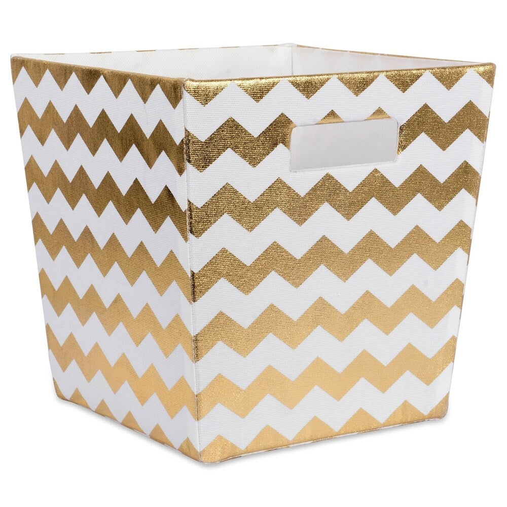 DII Hardsided Chevron Decorative Storage Trapezoid