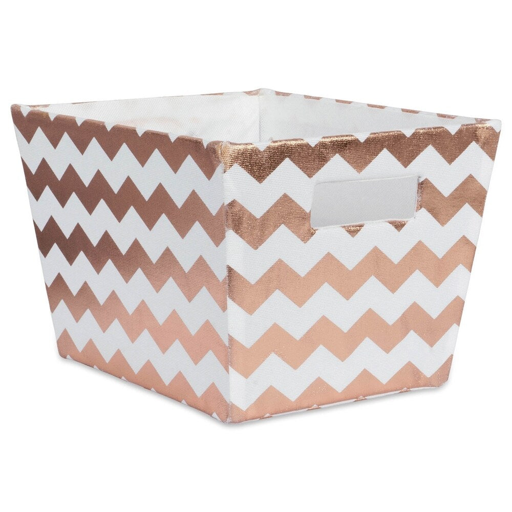 DII Hardsided Chevron Decorative Storage Trapezoid