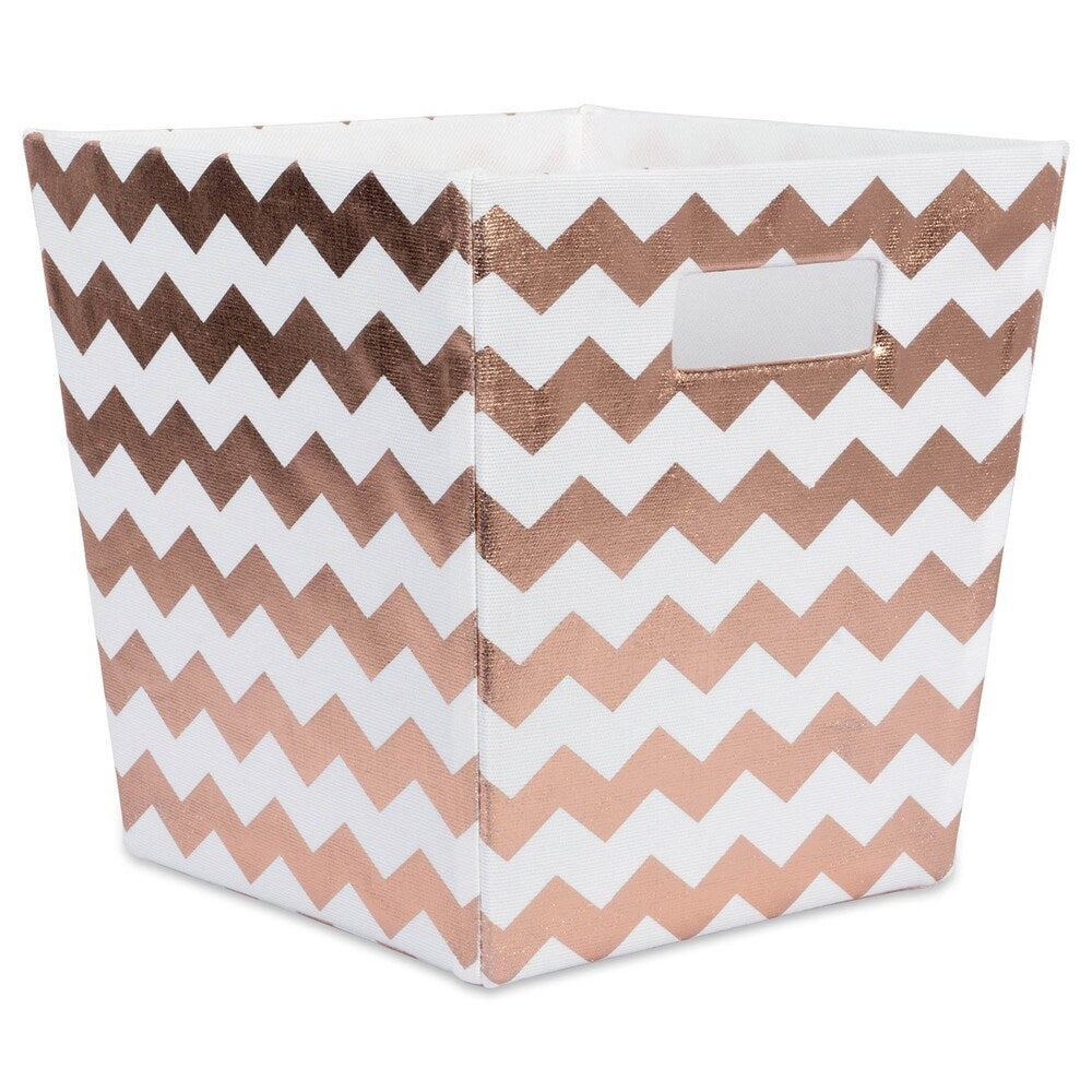 DII Hardsided Chevron Decorative Storage Trapezoid