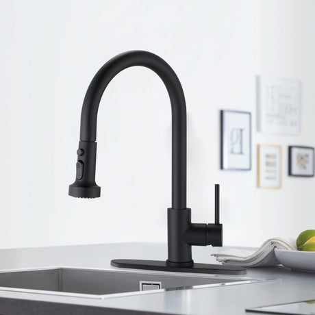 DORNBERG Stainless Steel Pull Down Kitchen Faucet with Sprayer