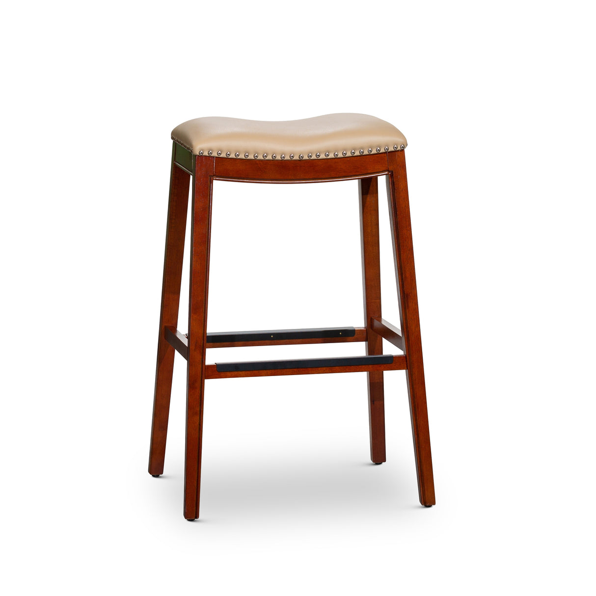 DTY Indoor Living Durango Leather Saddle Stool