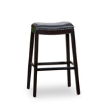 DTY Indoor Living Durango Leather Saddle Stool