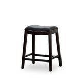 DTY Indoor Living Durango Leather Saddle Stool