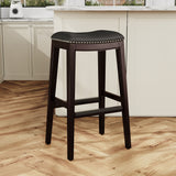 DTY Indoor Living Durango Leather Saddle Stool