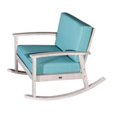 DTY Outdoor Living Longs Peak Eucalyptus Rocking Chair with Cushions