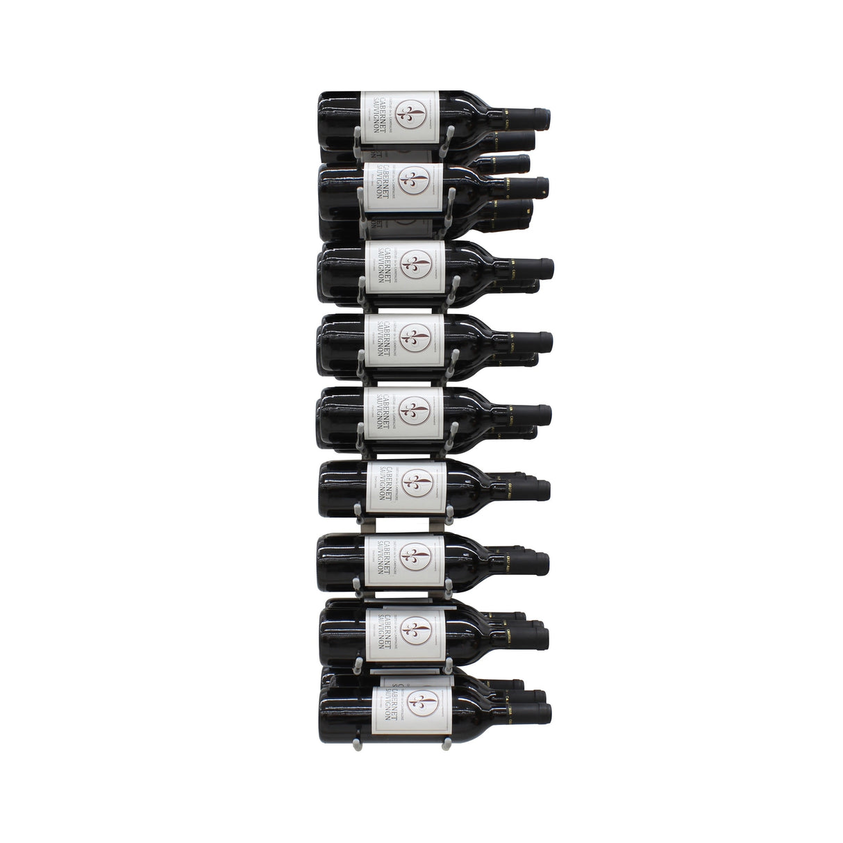 Epicureanist 27-Bottle Metal Wine Rack
