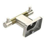 Esquire Double Robe Hook in Polished Nickel/Golden Champagne - 4-1/2 in.