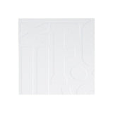 FASÄDE Alphabet 4-foot x 8-foot PVC Wall Panel in Matte White