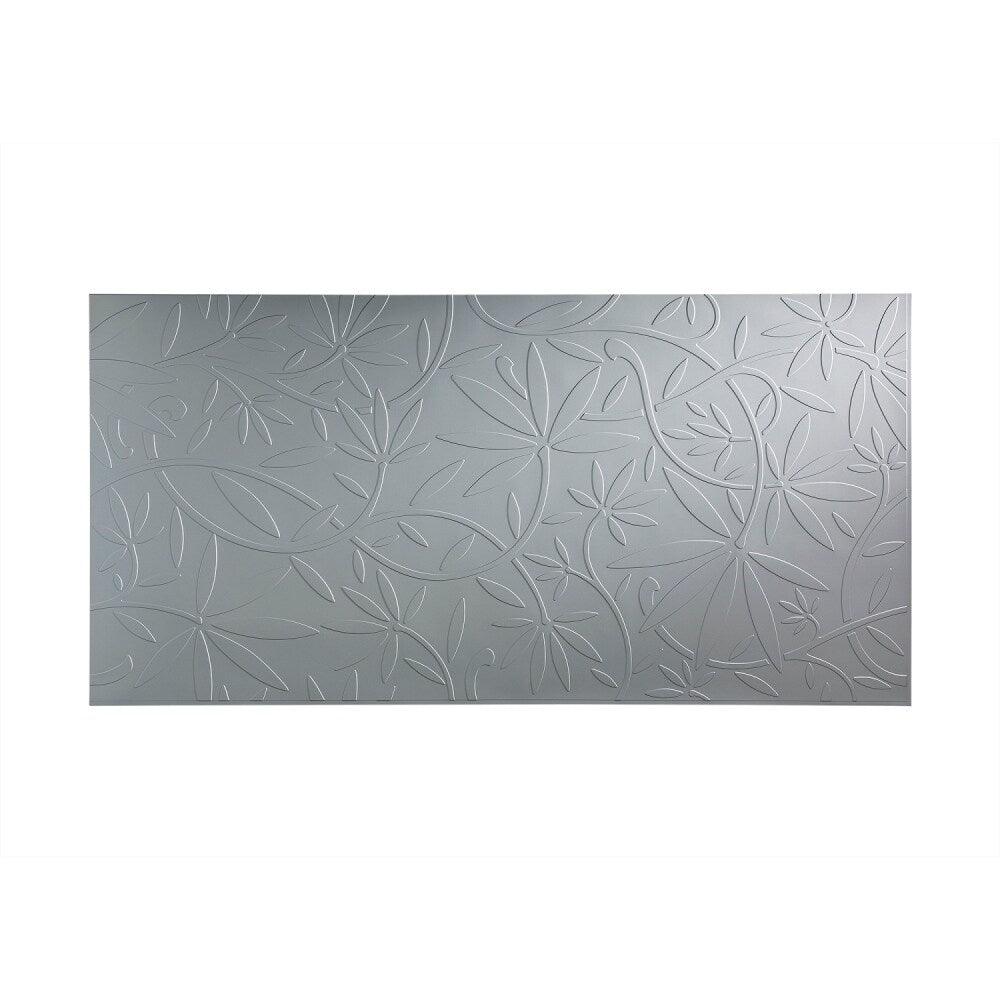 Fasade Audrey Argent Silver 4-foot x 8-foot Wall Panel