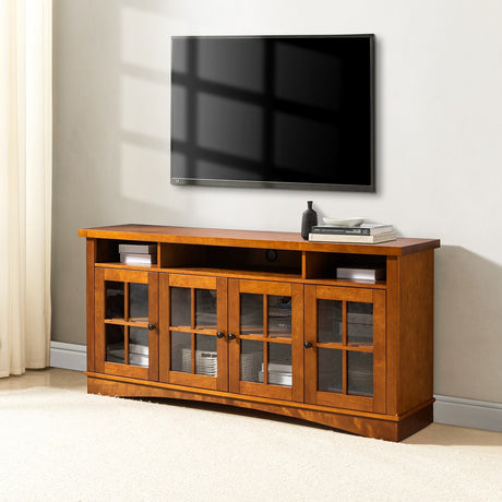 Fiona Modern Storage TV Stand with Adjustable Shelves by HULALA HOME