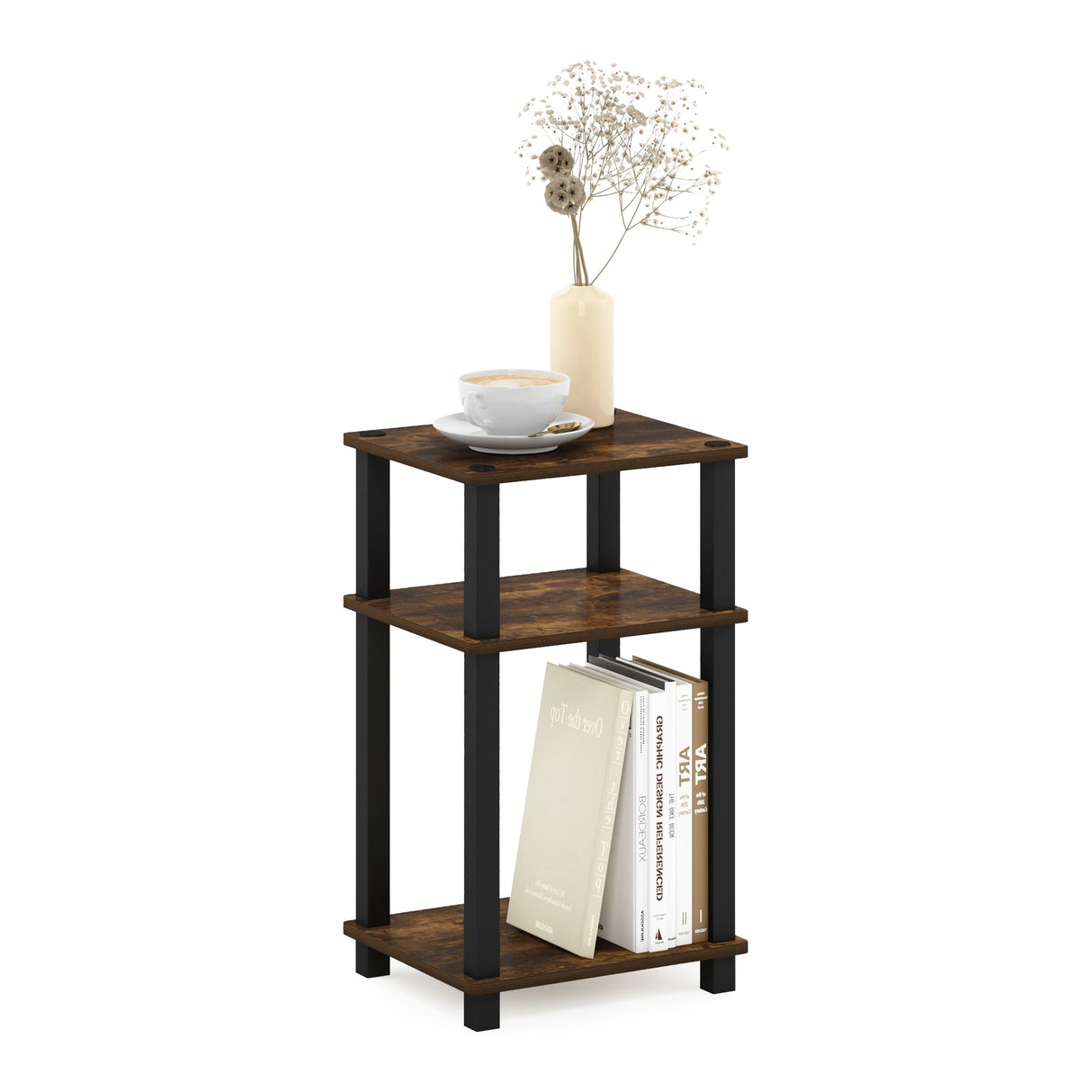 Furinno Just 3-Tier Turn-N-Tube End Table